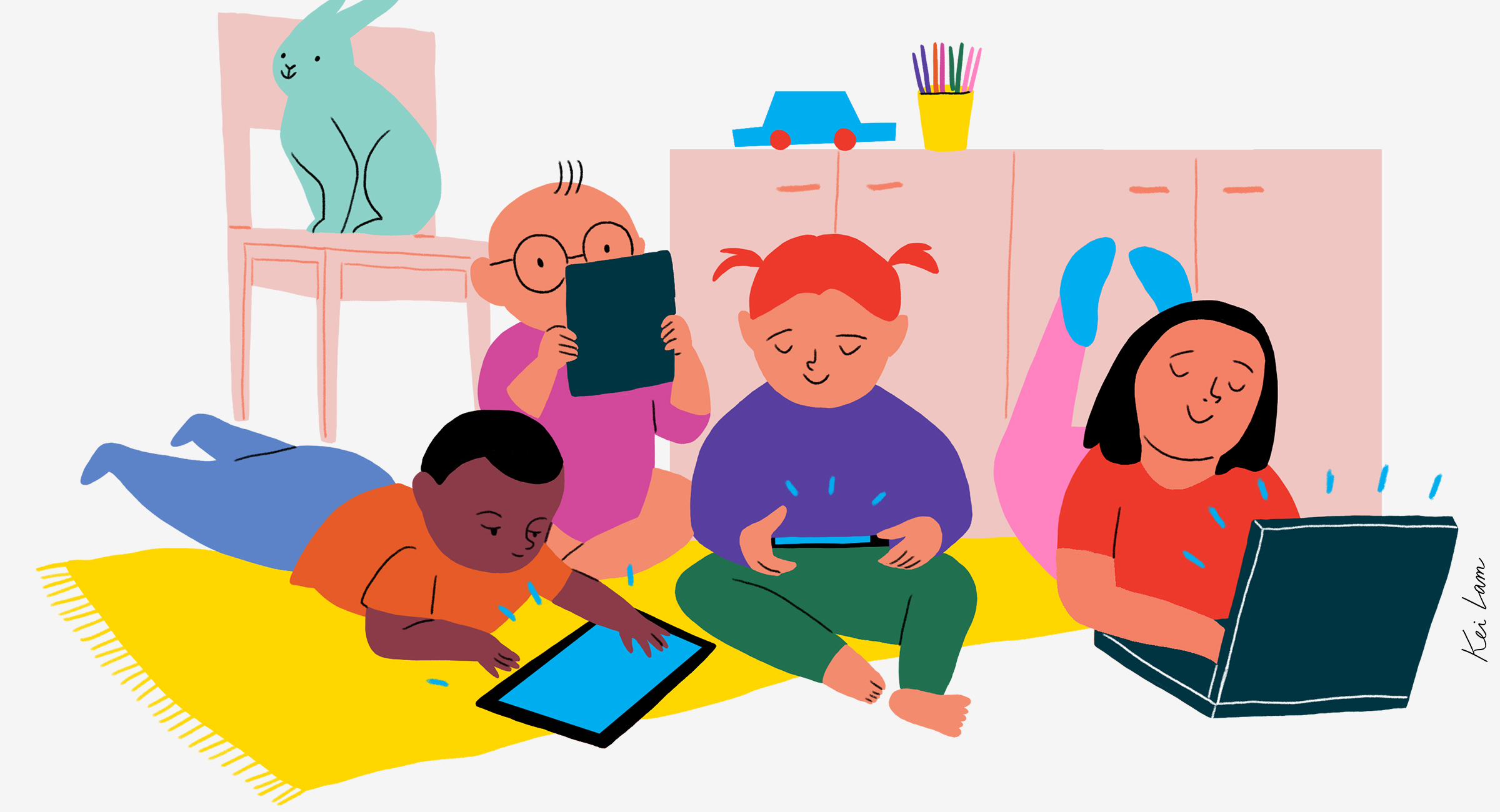 Lire des histoires aux enfants sur une tablette : temps de lecture ou  temps d'écran ?