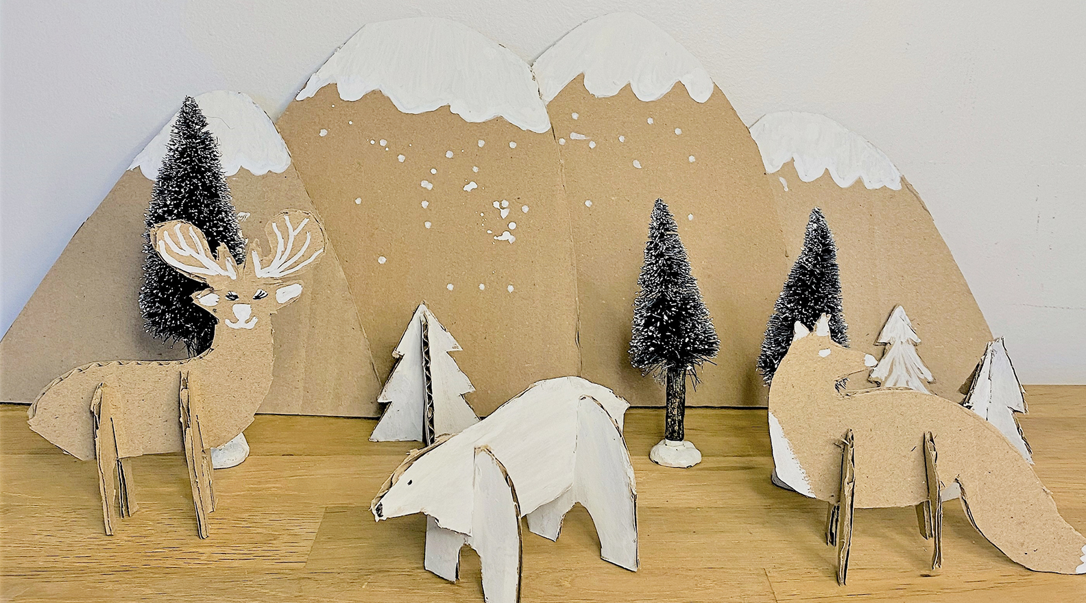 Bricolage : mes animaux 3D en carton - Activités manuelles de Noël