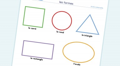 formes géométriques maternelle école maison enfants