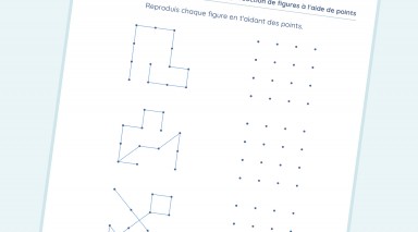 exercice Maths - CP - Reproduction de figures à l'aide de points