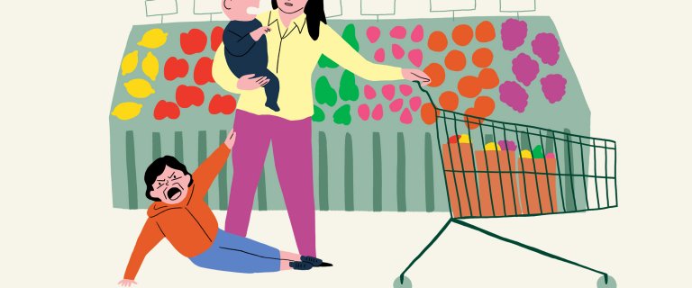 crise au supermarché