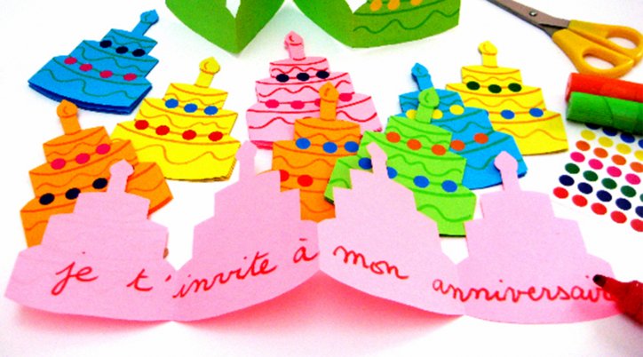 Tuto : invitations pour un anniversaire d'enfant