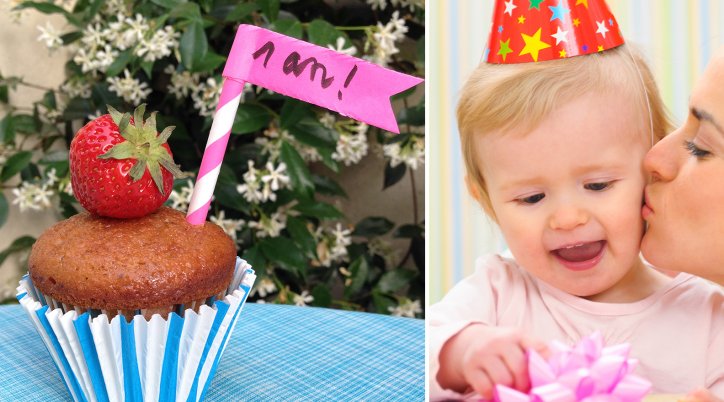 Recette de gâteau d'anniversaire pour bébé de 1 an : Cupcakes  d'anniversaire 