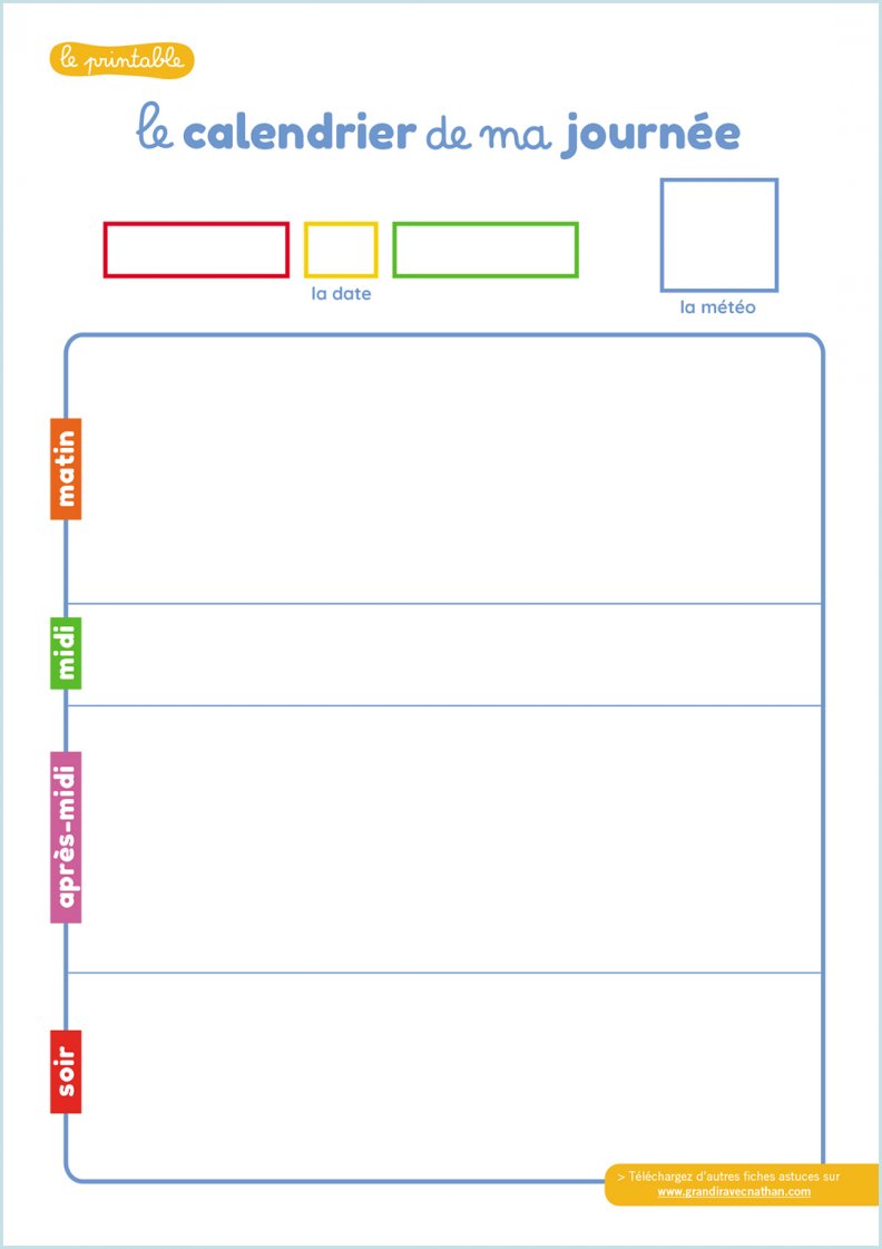 Le Calendrier De Ma Journee Plannings Et Outils Pratiques Grandir Avec Nathan Le Calendrier De Ma Journee Plannings Et Outils Pratiques Grandir Avec Nathan