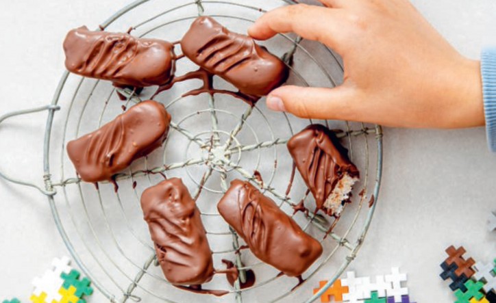 recette sans sucre : bouchées chocolat coco