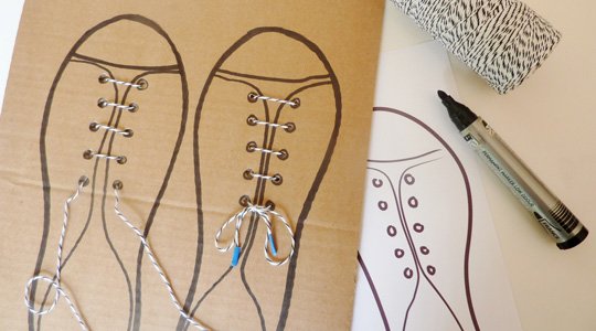 faire ses lacets : le modèle