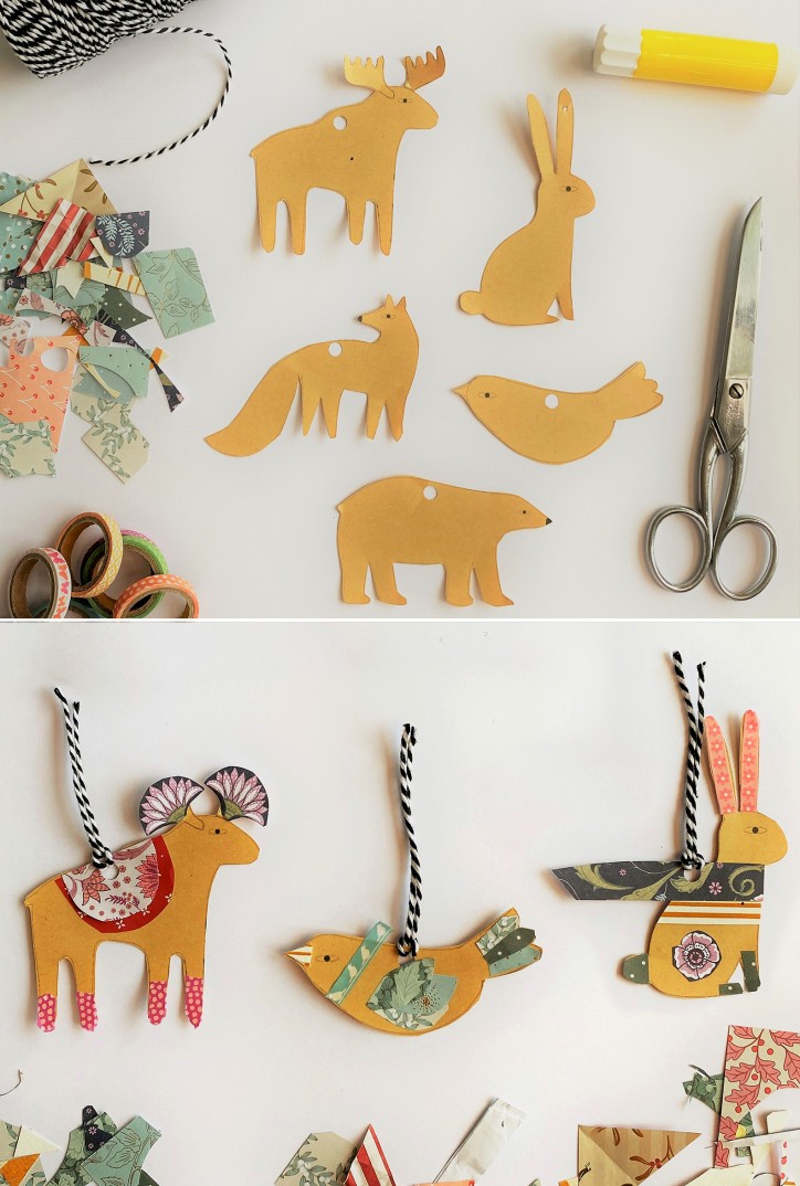 animaux DIY décoration Noël activité bricolage