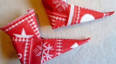 serviettes bottes de lutin