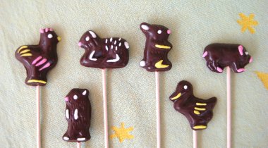 sucettes chocolat