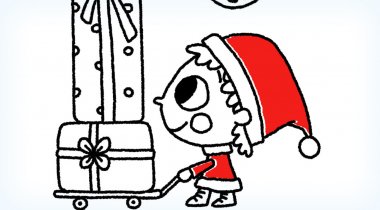coloriage noel lutin occupe