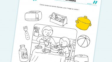 Jeu à colorier Tchoupi