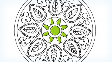 mandala les feuilles
