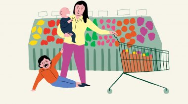 crise au supermarché