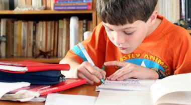 Devoirs à la maison au CP et CE1 - enfant fait ses devoirs enfant fait ses devoirs
