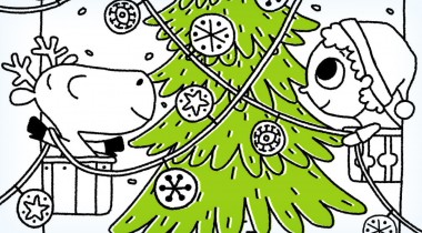 Coloriage de Noel à imprimer le sapin - Coloriage de Noel La décoration du sapin de noel Coloriage de Noel La décoration du sapin de noel