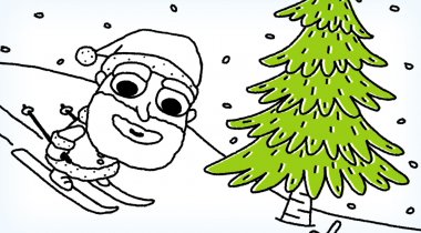 Coloriage de Noel le traineau du pere noel - Coloriage de Noel le traineau du pere noel Coloriage de Noel le traineau du pere noel