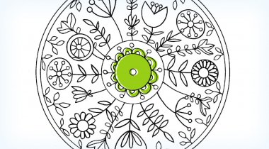 Coloriage Mandala : Le jardin à imprimer - Coloriage Mandala : Le jardin Coloriage Mandala : Le jardin