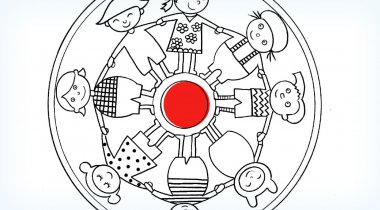 Coloriage Mandala : Les enfants à imprimer - Coloriage Mandala : Les enfants Coloriage Mandala : Les enfants