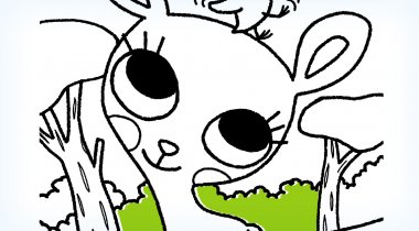 Coloriage animaux de la foret - Coloriage animaux à imprimer : la biche Coloriage animaux à imprimer : la biche