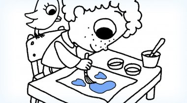 Coloriage ma journée à télécharger - Coloriage ma journée à imprimer : la peinture Coloriage ma journée à imprimer : la peinture