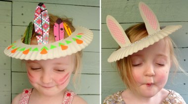 Chapeau rigolo à fabriquer en carton - chapeau fillette chapeau fillette