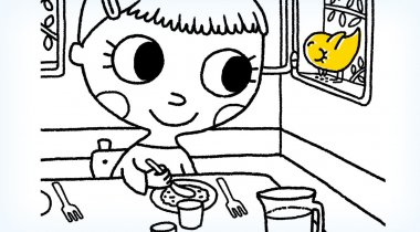 Coloriage ma journée à télécharger - Coloriage ma journée à imprimer : la cantine Coloriage ma journée à imprimer : la cantine